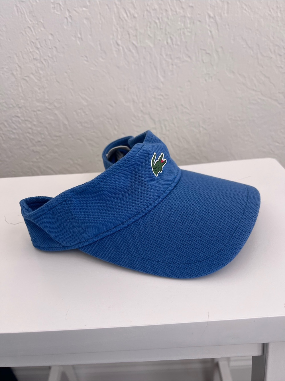 Sport Visor Hat Cap One Size Blue Adjustable Logo Sweatband Golf Unisex